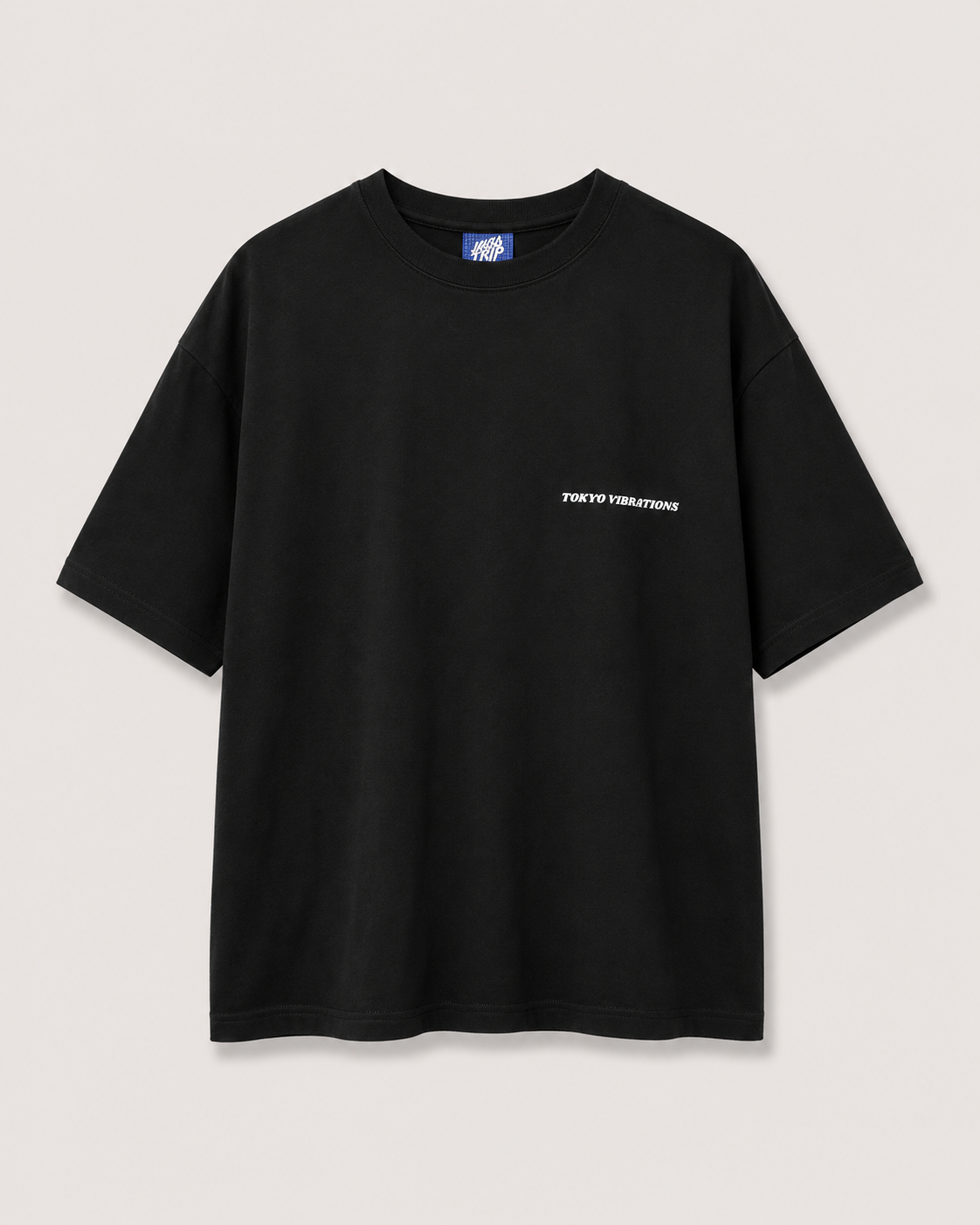 Tokyo Vibrations Black T-Shirt with White Ink