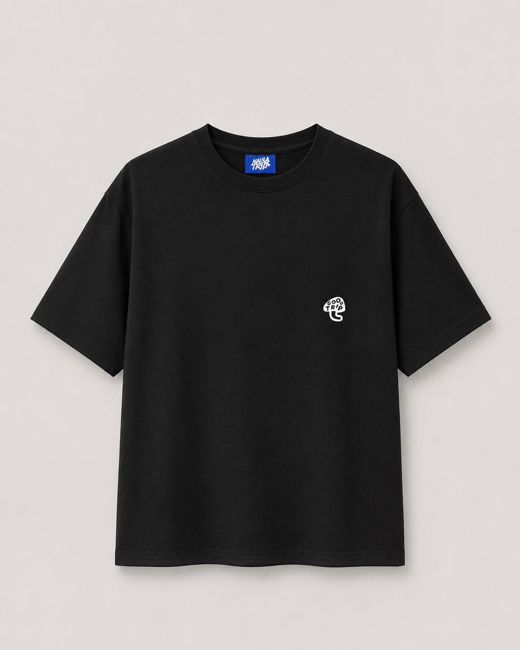 Good Trip Coffee Black T-Shirt with White Ink