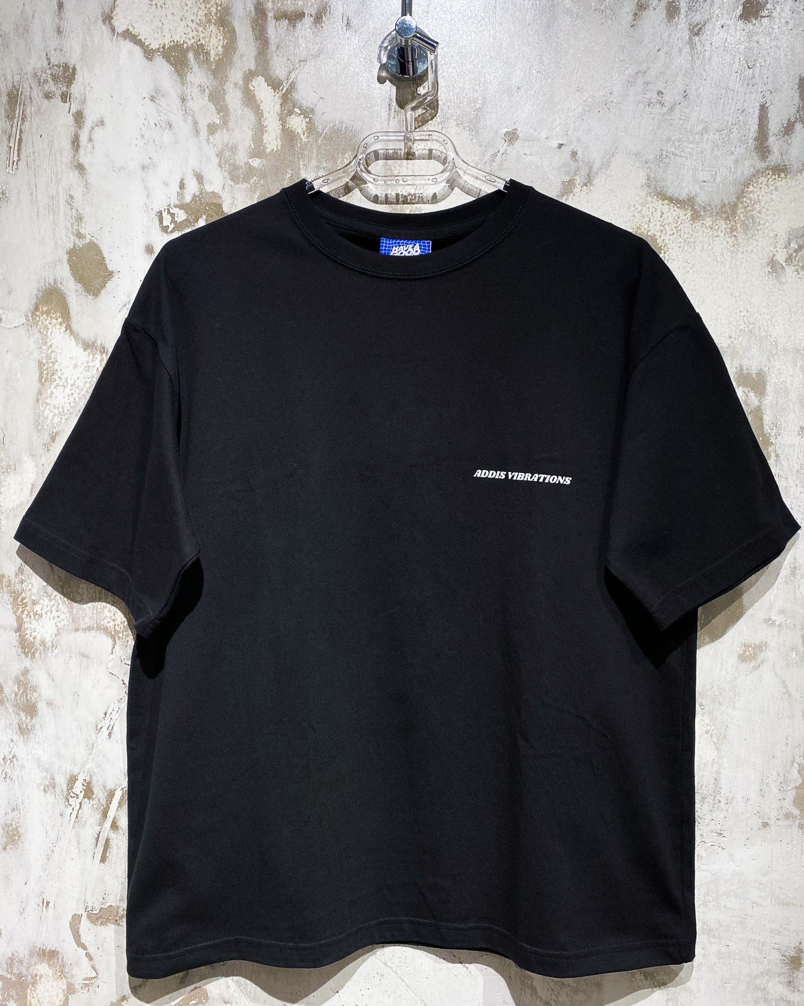 Addis Vibrations Black T-Shirt with White Ink