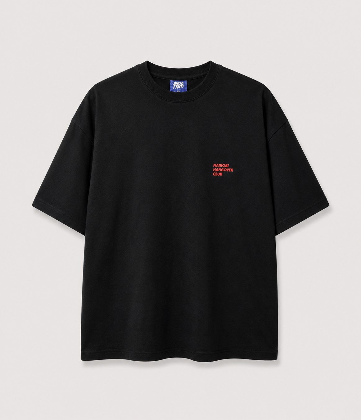 Hangover Club Black T-Shirt with Red Ink