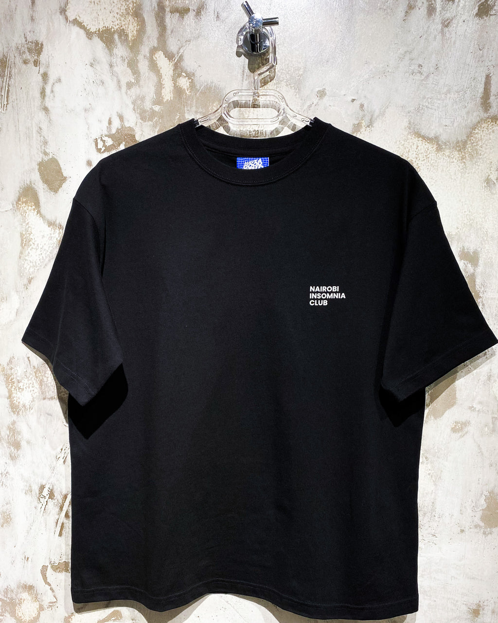 Nairobi Insomnia Club Black T-Shirt with White Ink