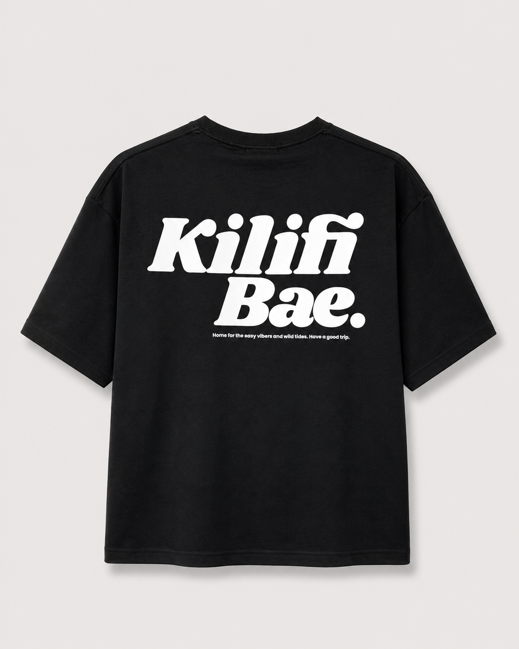 Kilifi Bae Black T-Shirt with White Ink