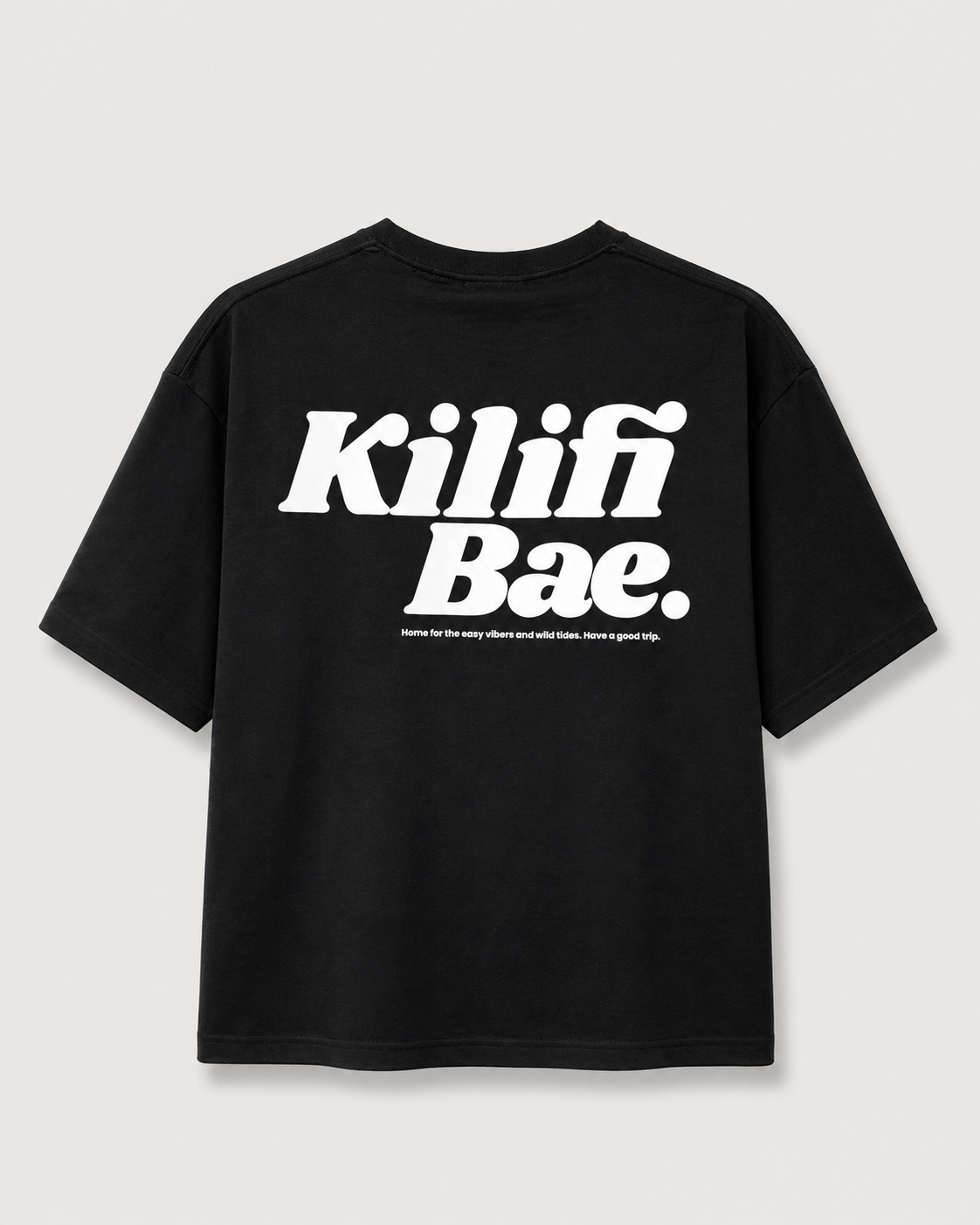 Kilifi Bae Black T-Shirt with White Ink