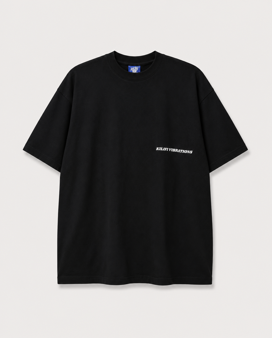 Kilifi Vibrations Black T-Shirt with White Ink