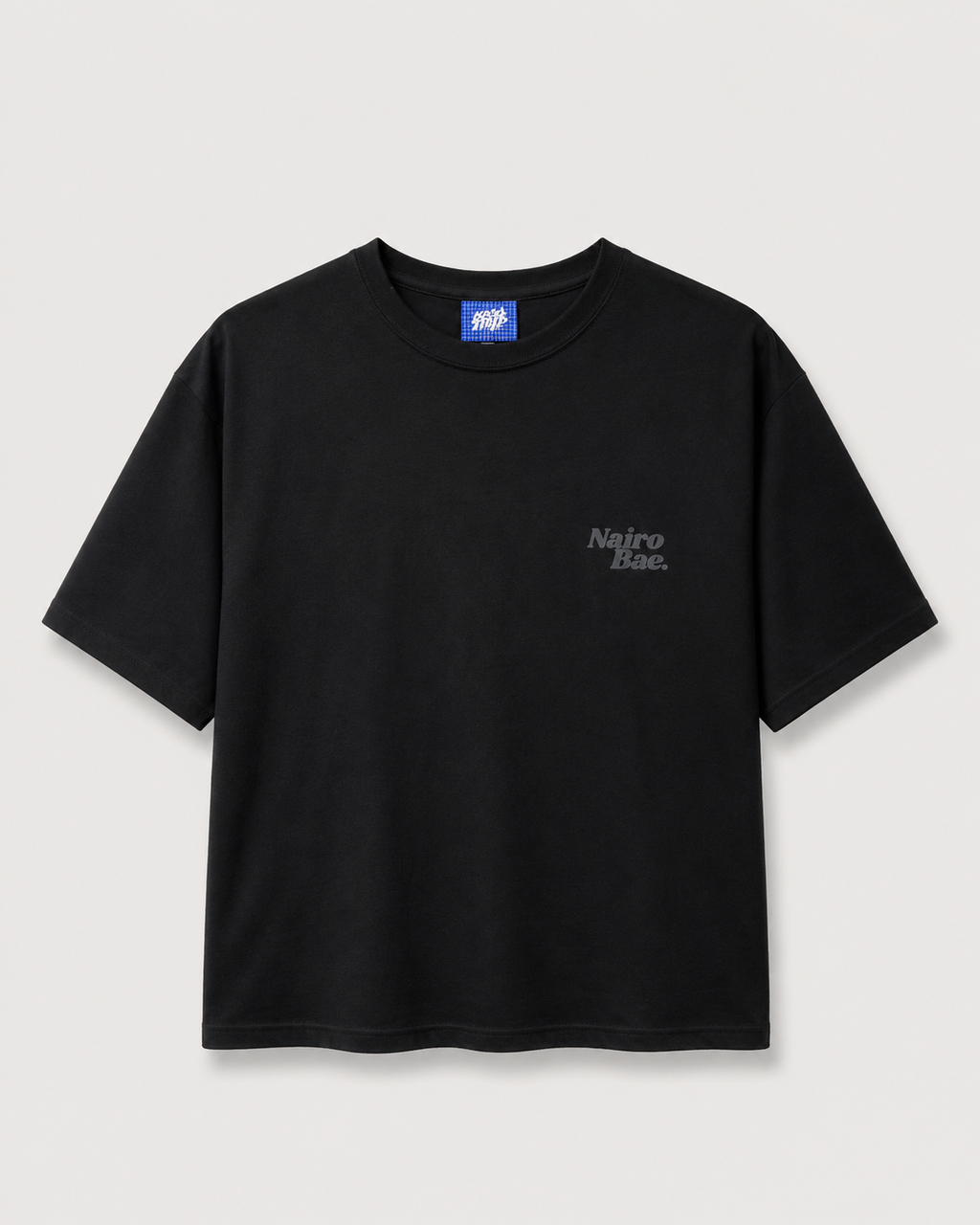 Nairobae Black T-Shirt With Black Ink