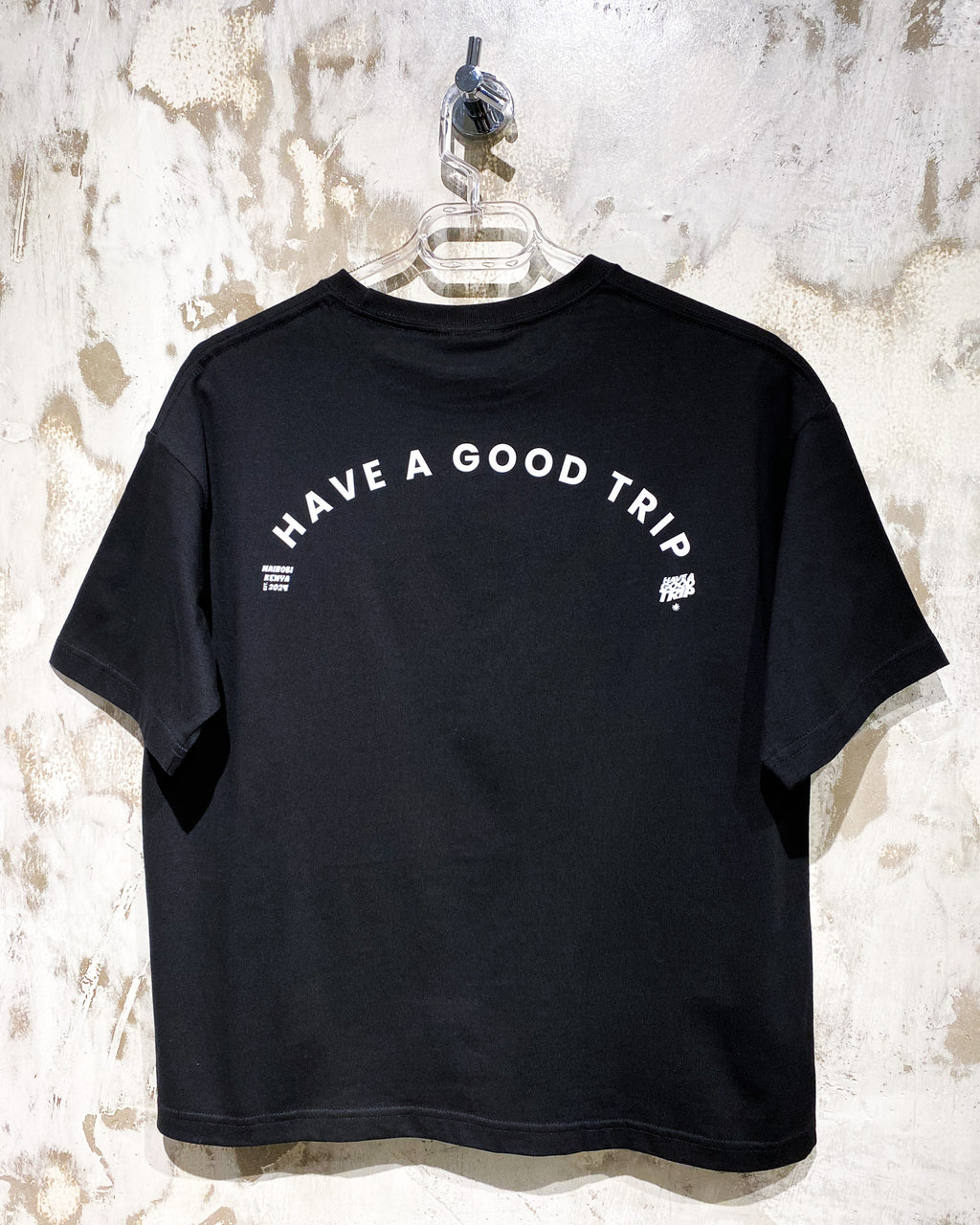 H.A.G.T Simple Black T-Shirt with White Ink