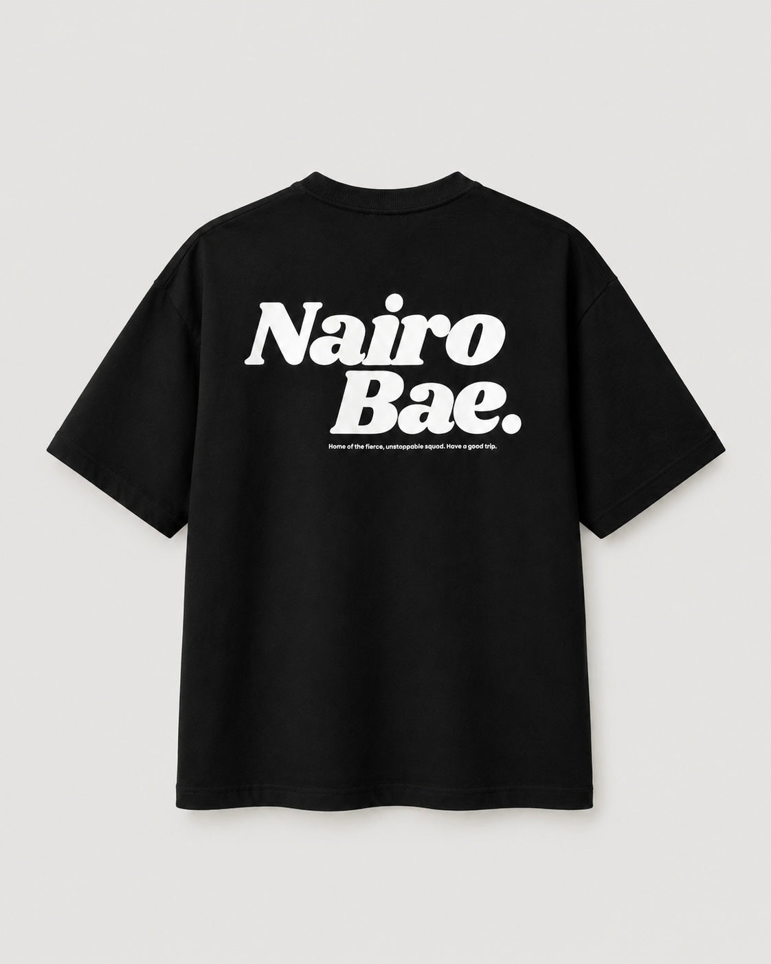 Nairobae Black T - Shirt White ink