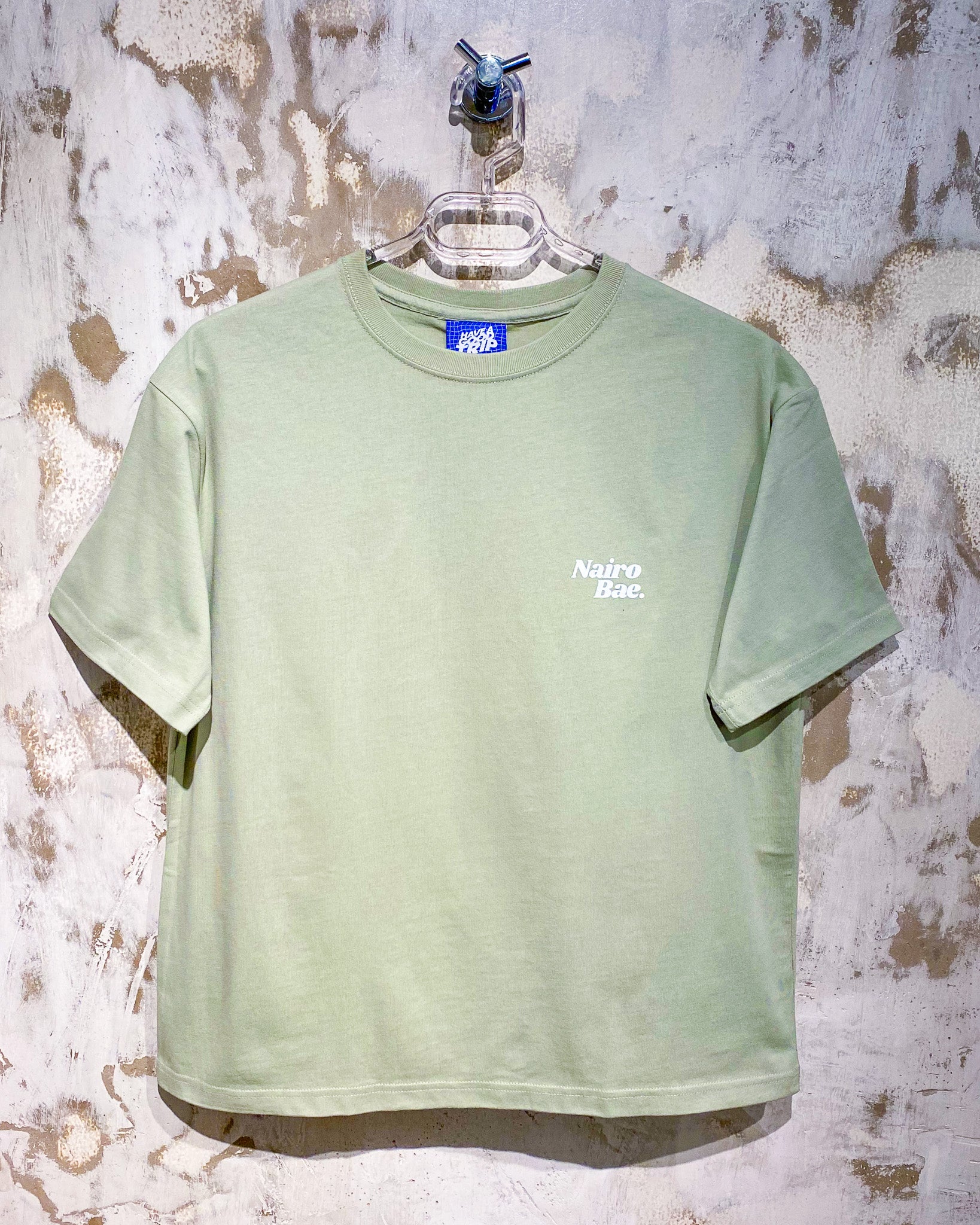 Nairobae Sage T-shirt With White Ink