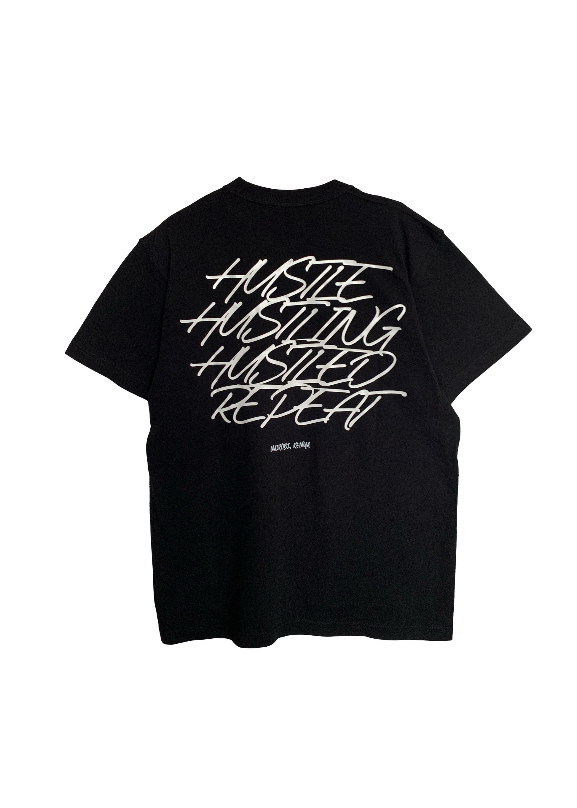Hustle Hustling Hustled Repeat Black