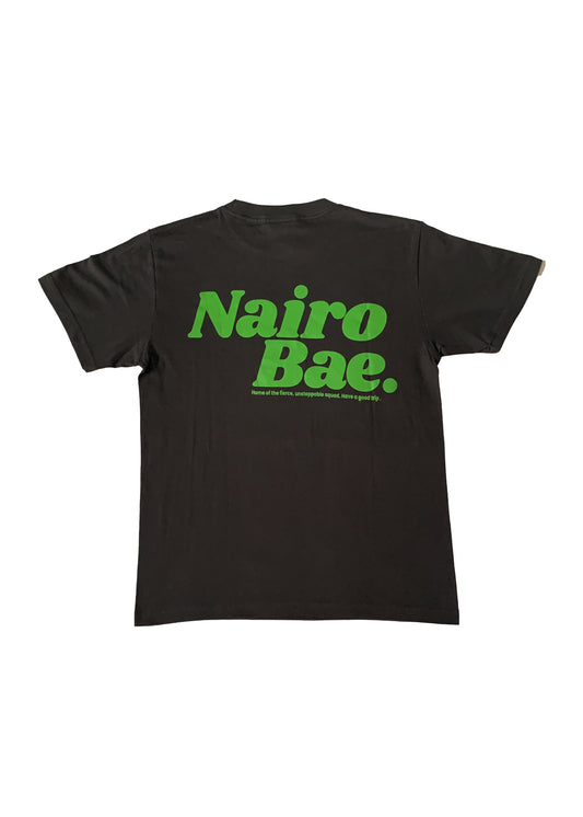 Nairobae Charcoal with Green Ink