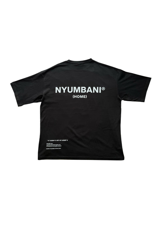 Nyumbani Black with White Ink