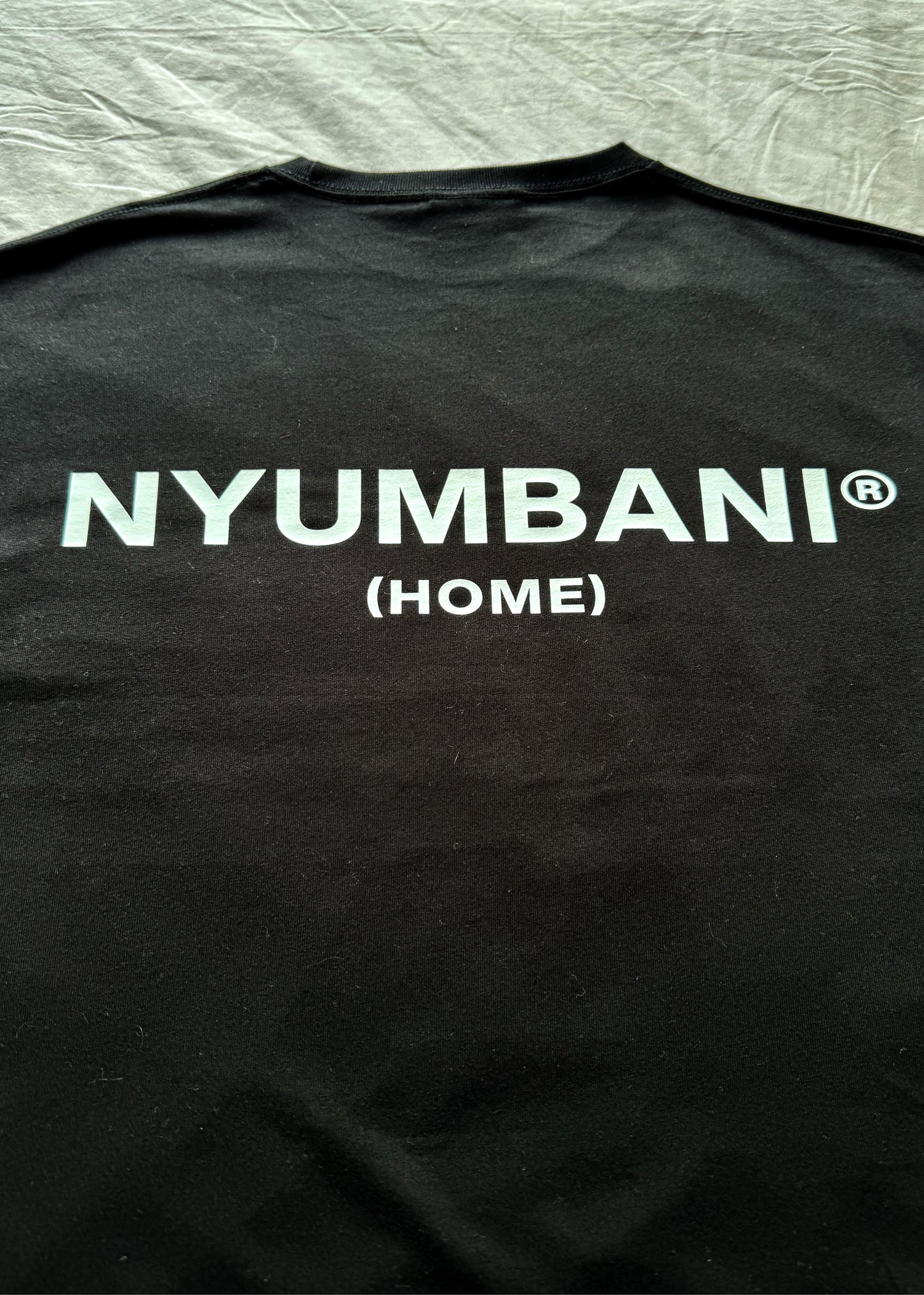 Nyumbani Black with White Ink