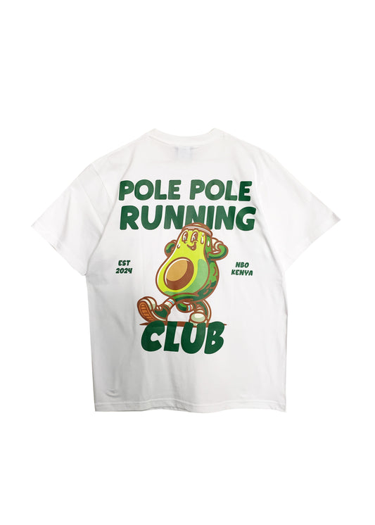 Pole Pole Running Club White