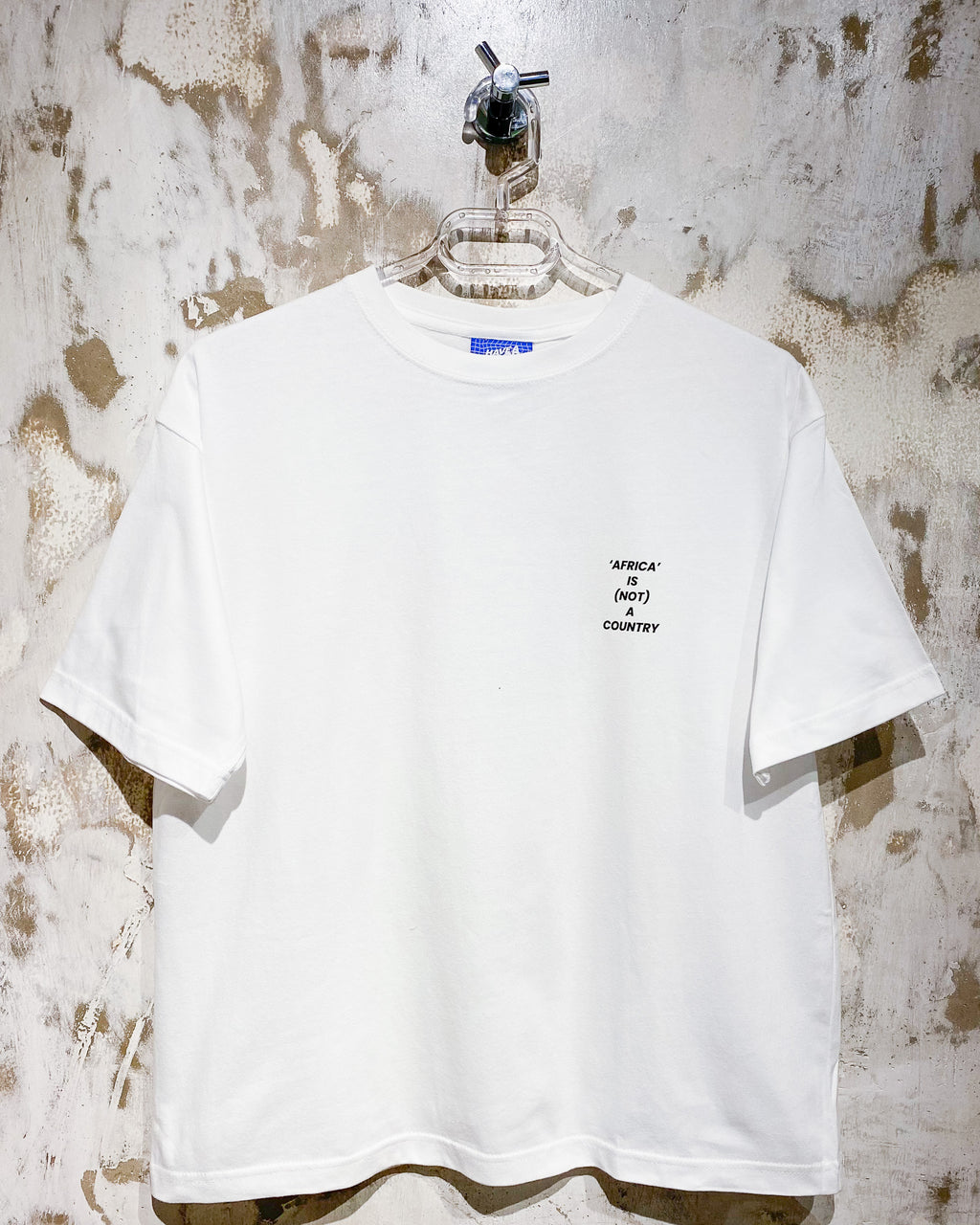 Africa Is Not A Country White T-Shirt with Black Ink Front And Back